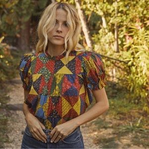 DOEN NEW Alida Top Countryside size M puff-sleeve sold out!